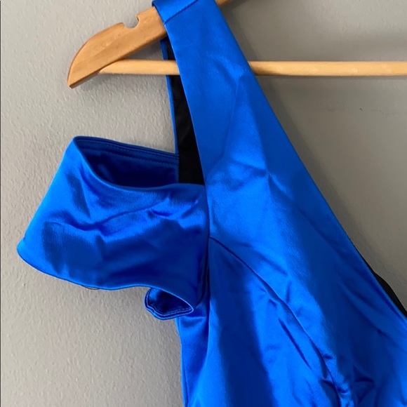 Bebe satin blue dress - Picture 3 of 6